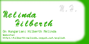 melinda hilberth business card